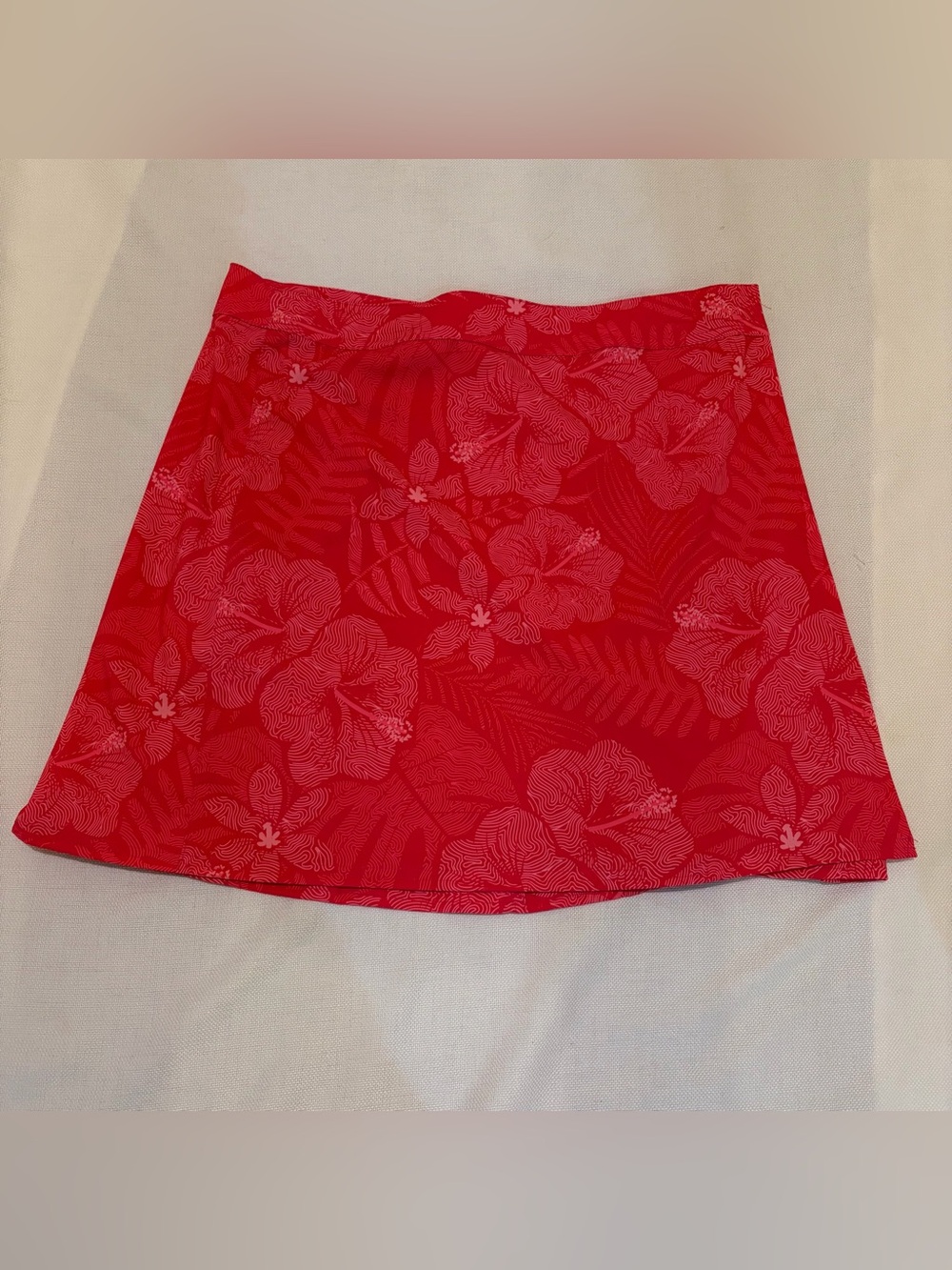 Ripskirt Hawaii Large Length 2 Pink Coral Hibiscus Quick Dry Adjustable Waist
